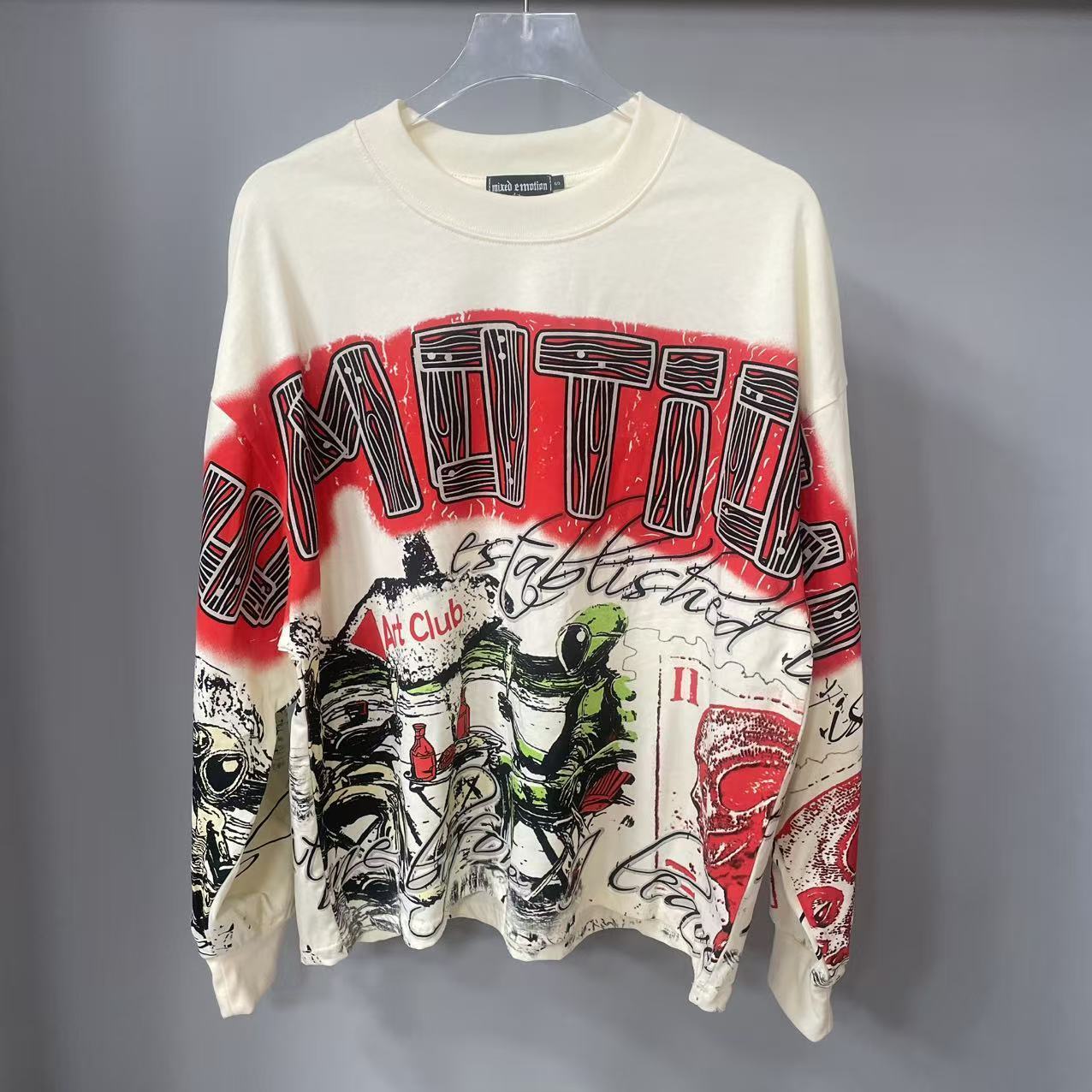 Street Fashion Clothing - High Quality Designer MIXED-EMOTION Long sleeved