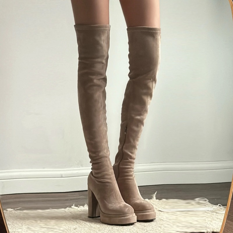 Street Fashion Lady - Nightclub Fashion Woman Thigh High Boots