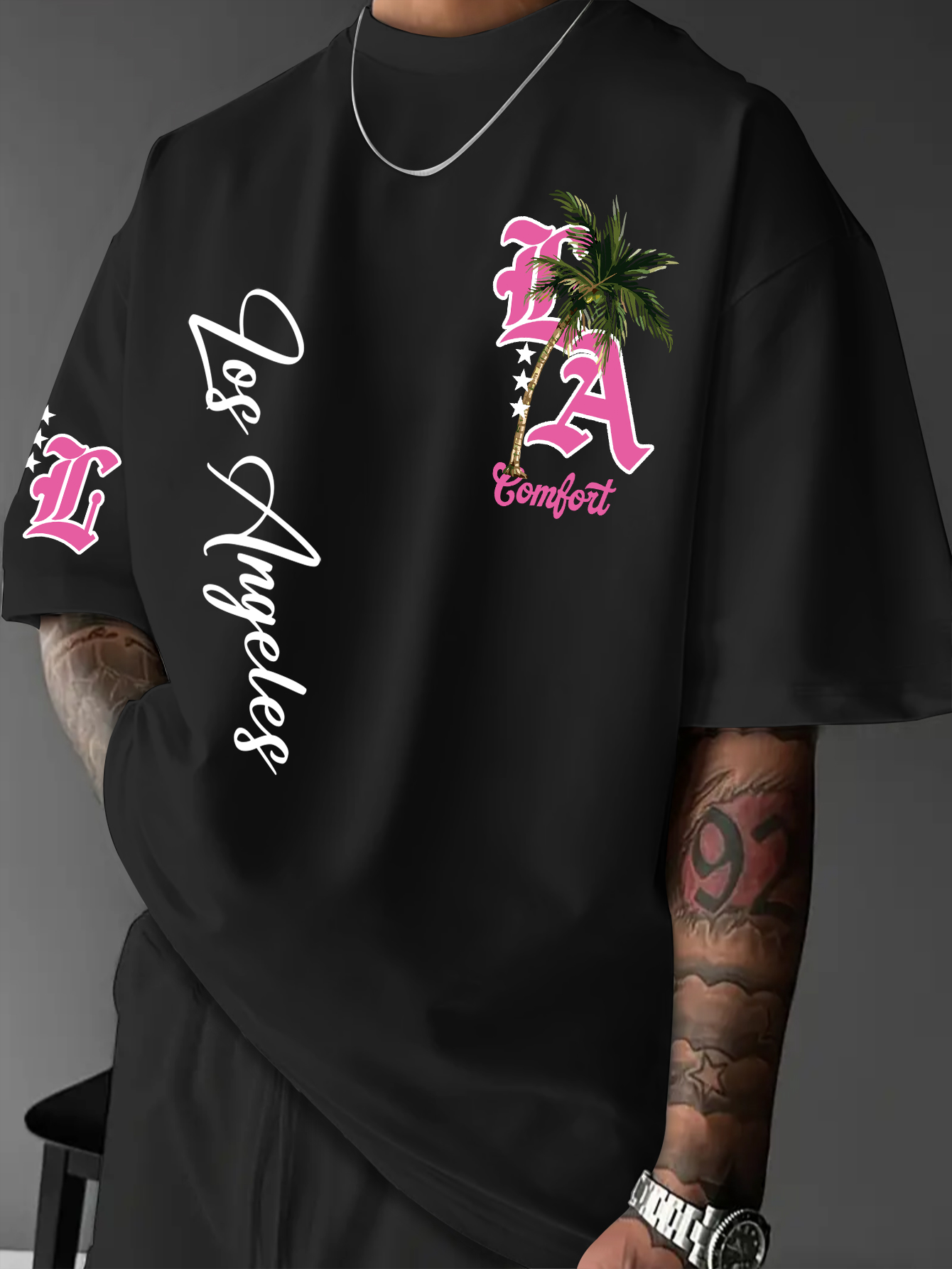 Street Fashion Los Angeles - Men's Fashion Printed T-Shirt, Street Style