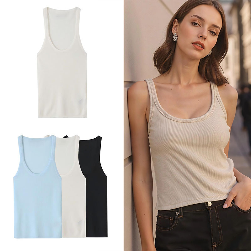 Street Fashion Trends 2026 - Guobioziy Women's Sleeveless Round Neck Top