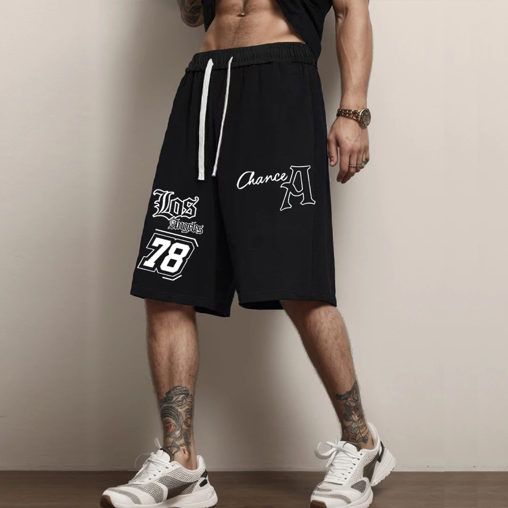 Street Fashion Los Angeles - Los Angeles Print Shorts Summer Jogging