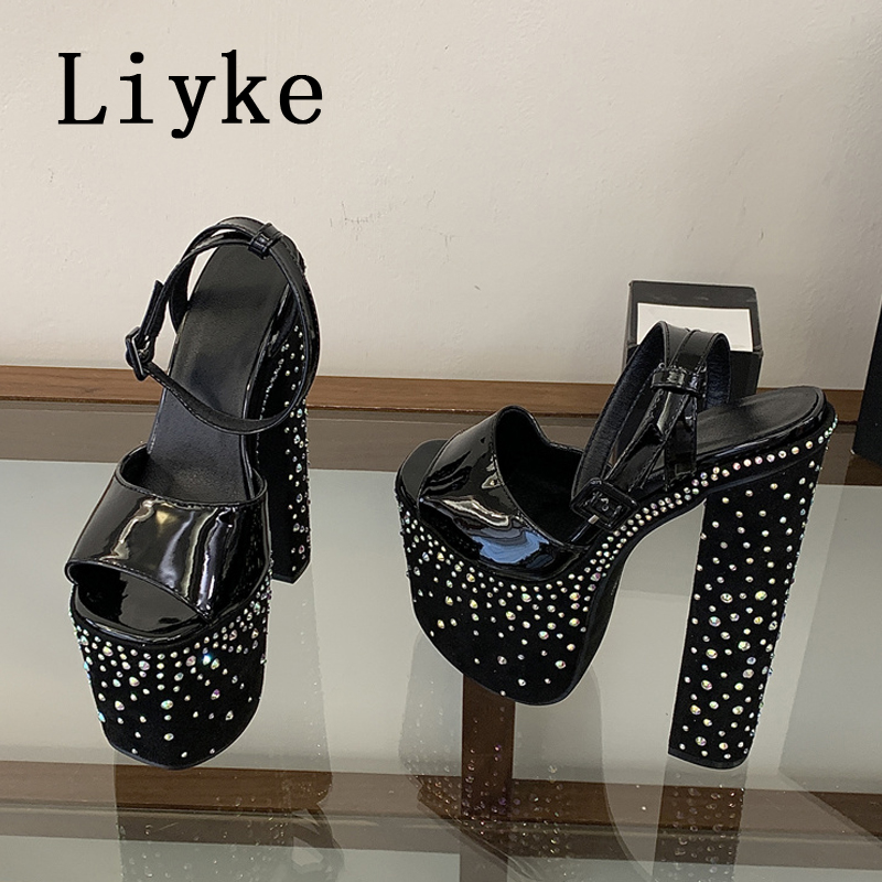 Liyke Fashion Crystal Rhinesto - Street Fashion Shoes review and price