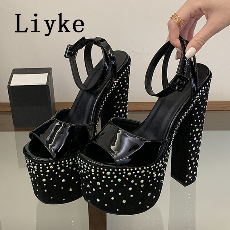 Liyke Fashion Crystal Rhinesto - Street Fashion Shoes review and price