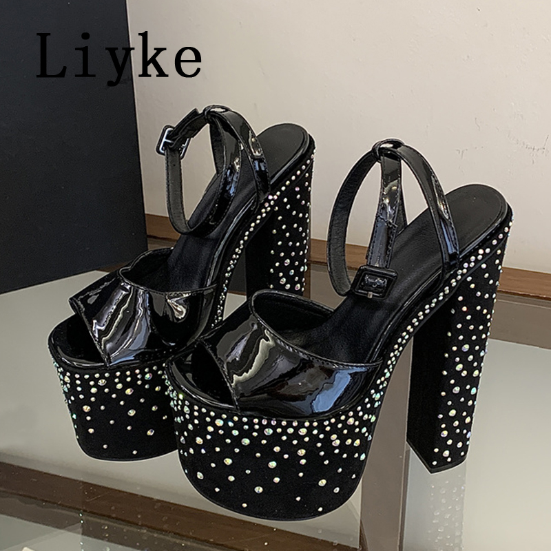 Liyke Fashion Crystal Rhinesto - Street Fashion Shoes review and price