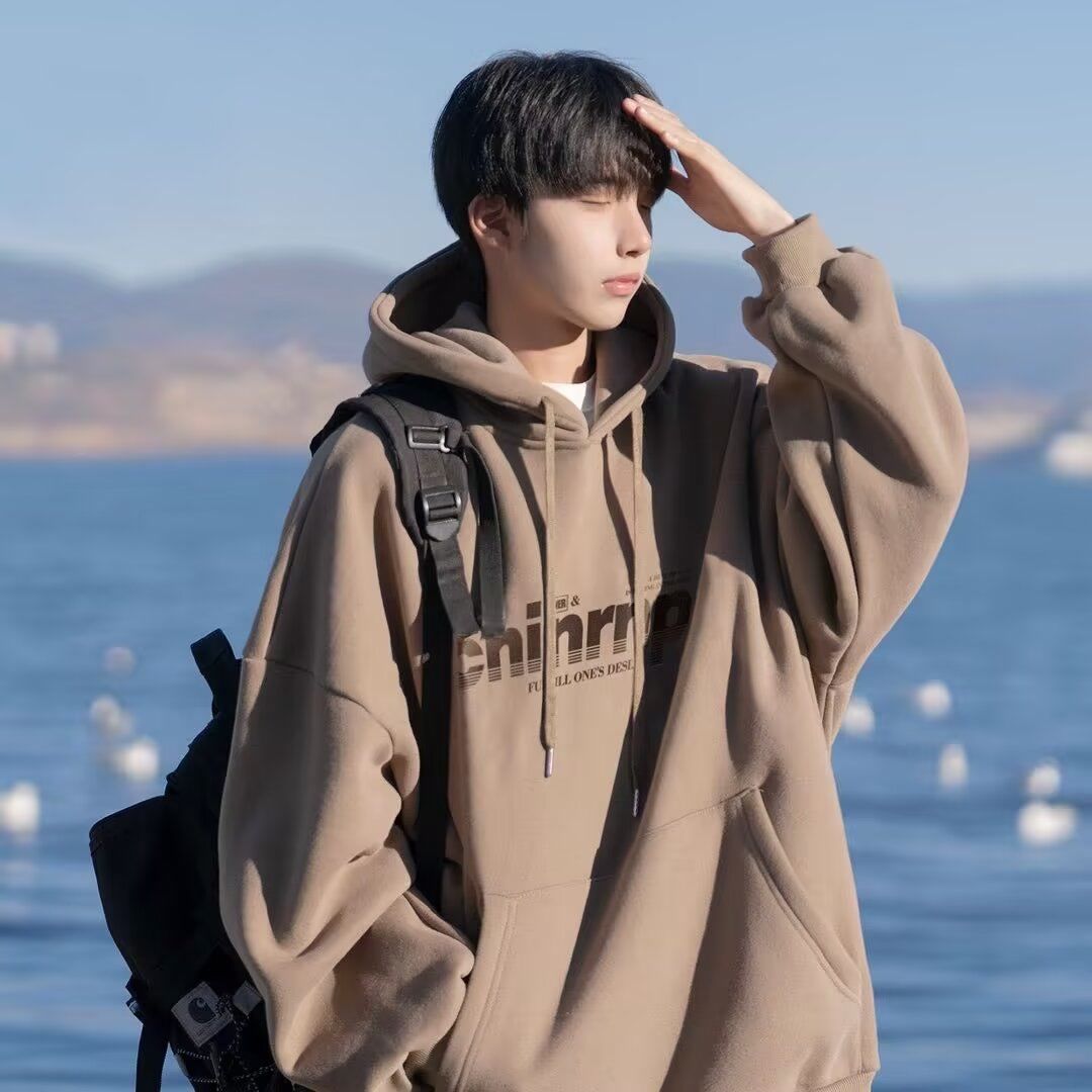 Mens With Hat Long Sleeve Hood - Street Fashion Culture review and price