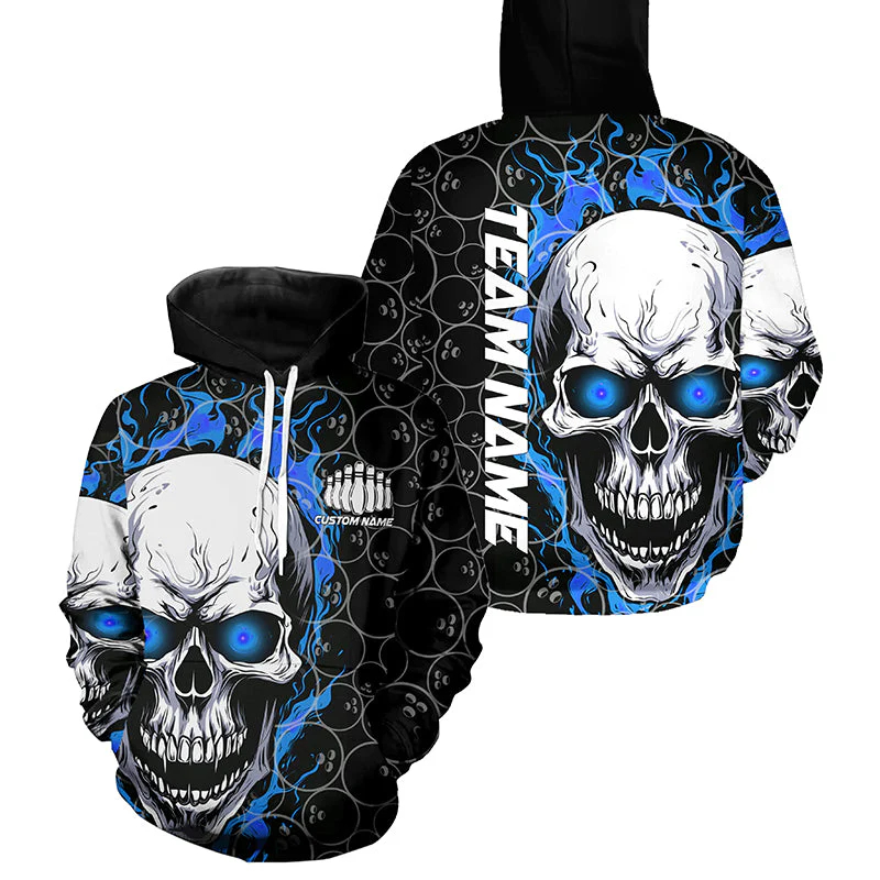 Trendy Skull Graphic Bowling H - Street Fashion Name review and price