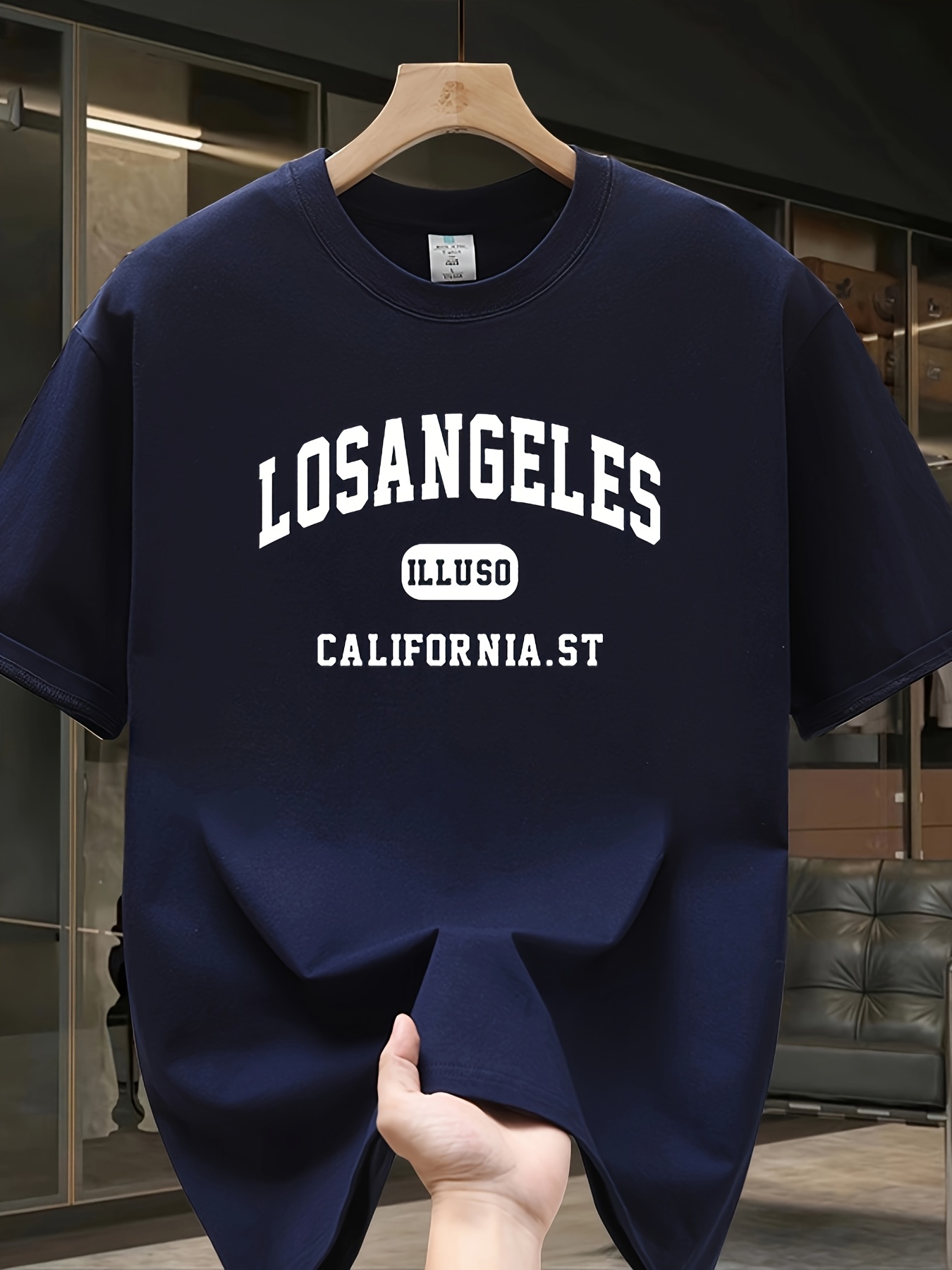 Los Angeles Letter T-shirt Rou - Street Fashion Los Angeles review and price