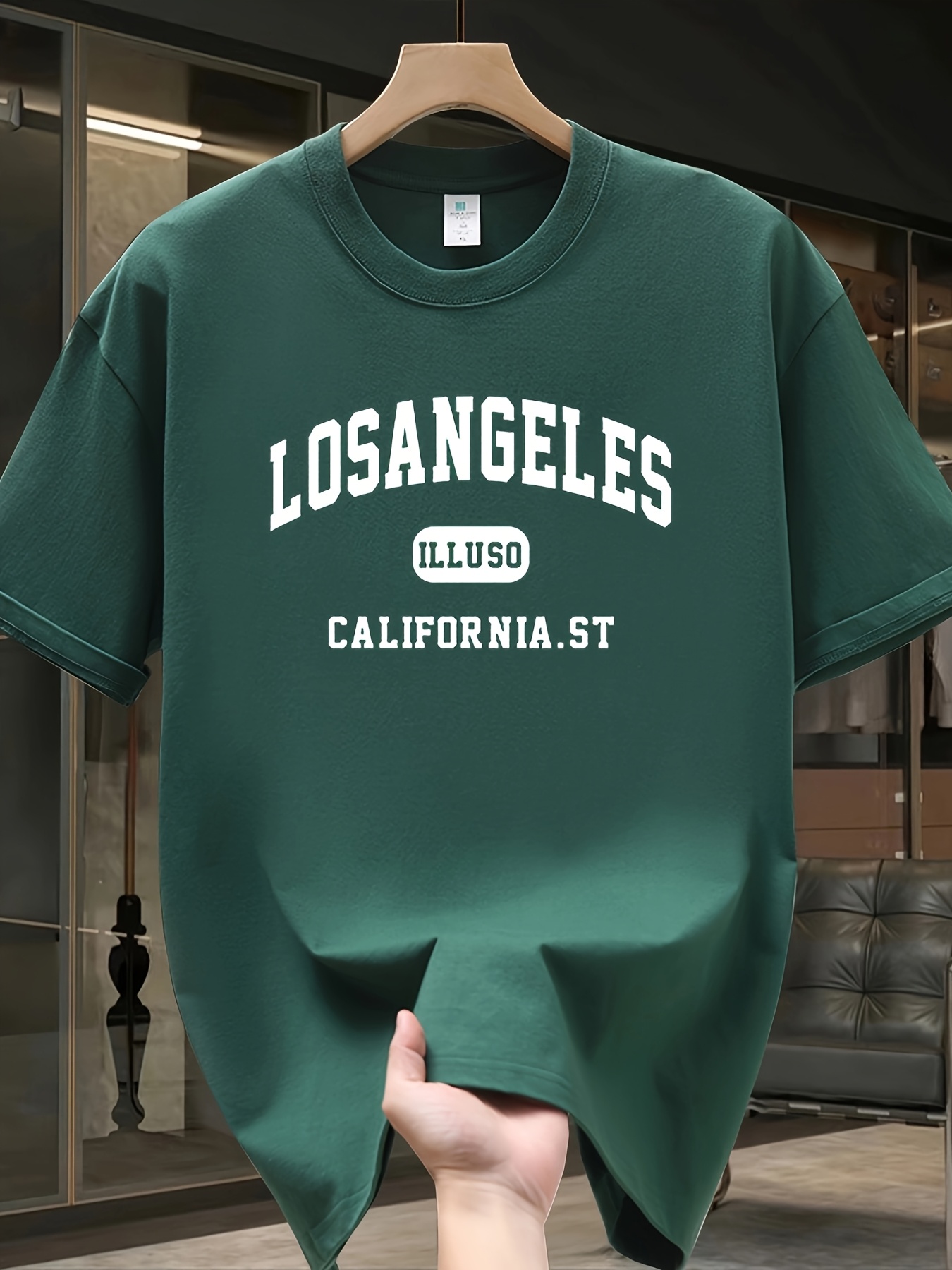 Los Angeles Letter T-shirt Rou - Street Fashion Los Angeles review and price