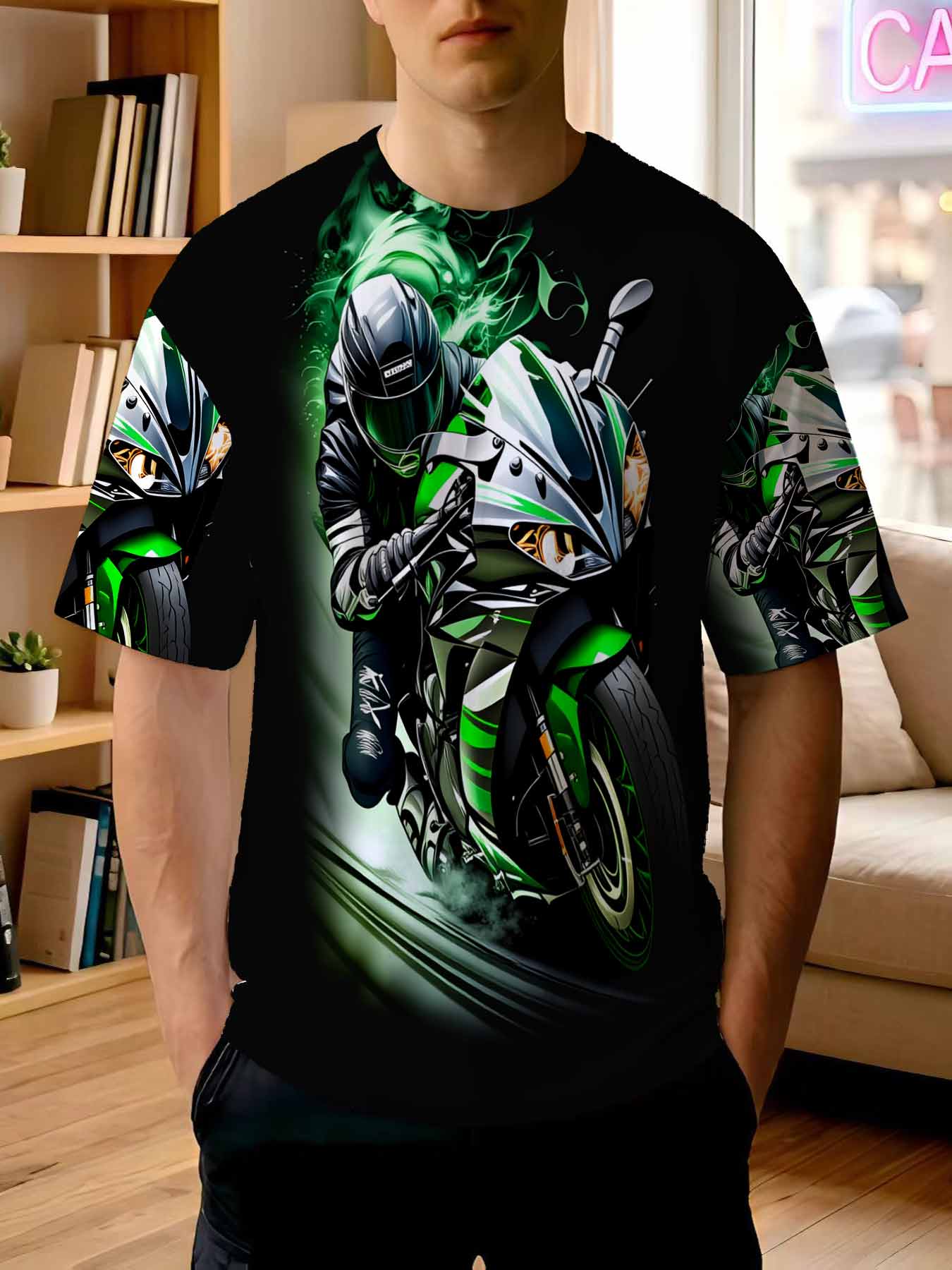 2026 new printed T-shirt  Men' - Street Fashion Culture review and price