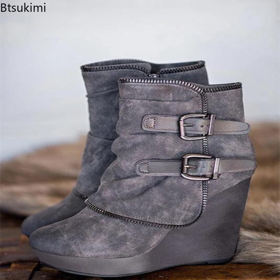 New Women's chunky Boots Zip H - Street Fashion Lady review and price
