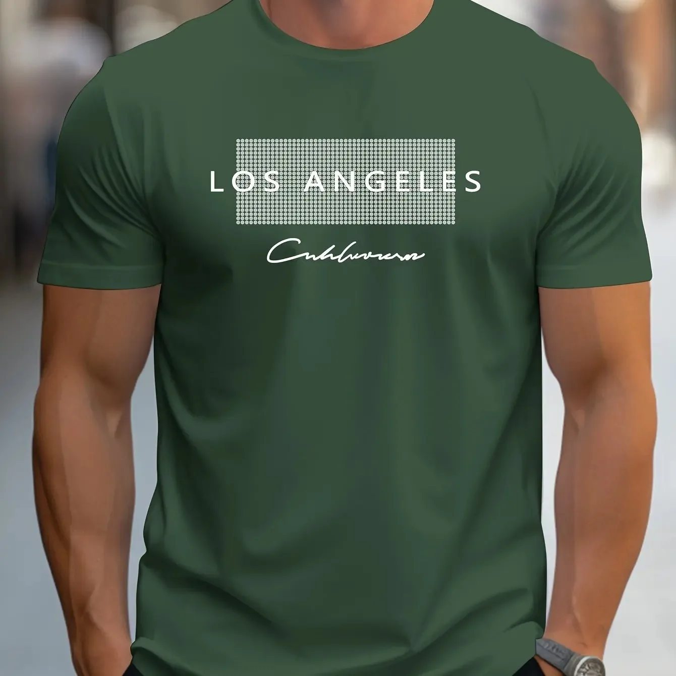 Summer Men's Casual Loose T-sh - Street Fashion Los Angeles review and price