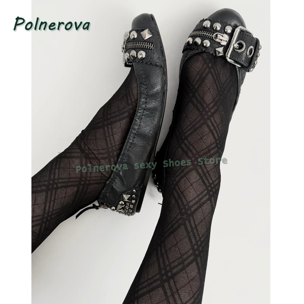 Rivet Belt Buckle Mary Jane Sh - Street Fashion Shoes review and price