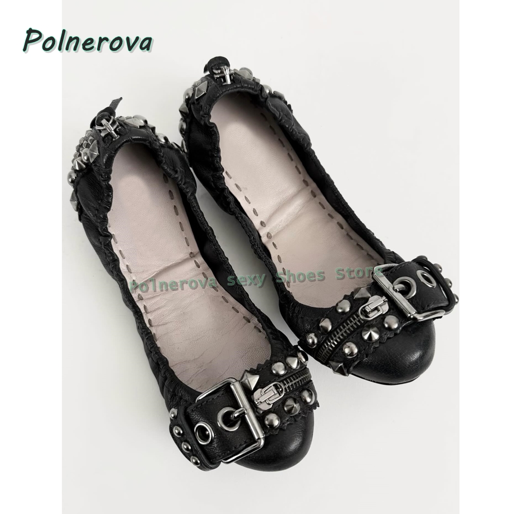 Rivet Belt Buckle Mary Jane Sh - Street Fashion Shoes review and price