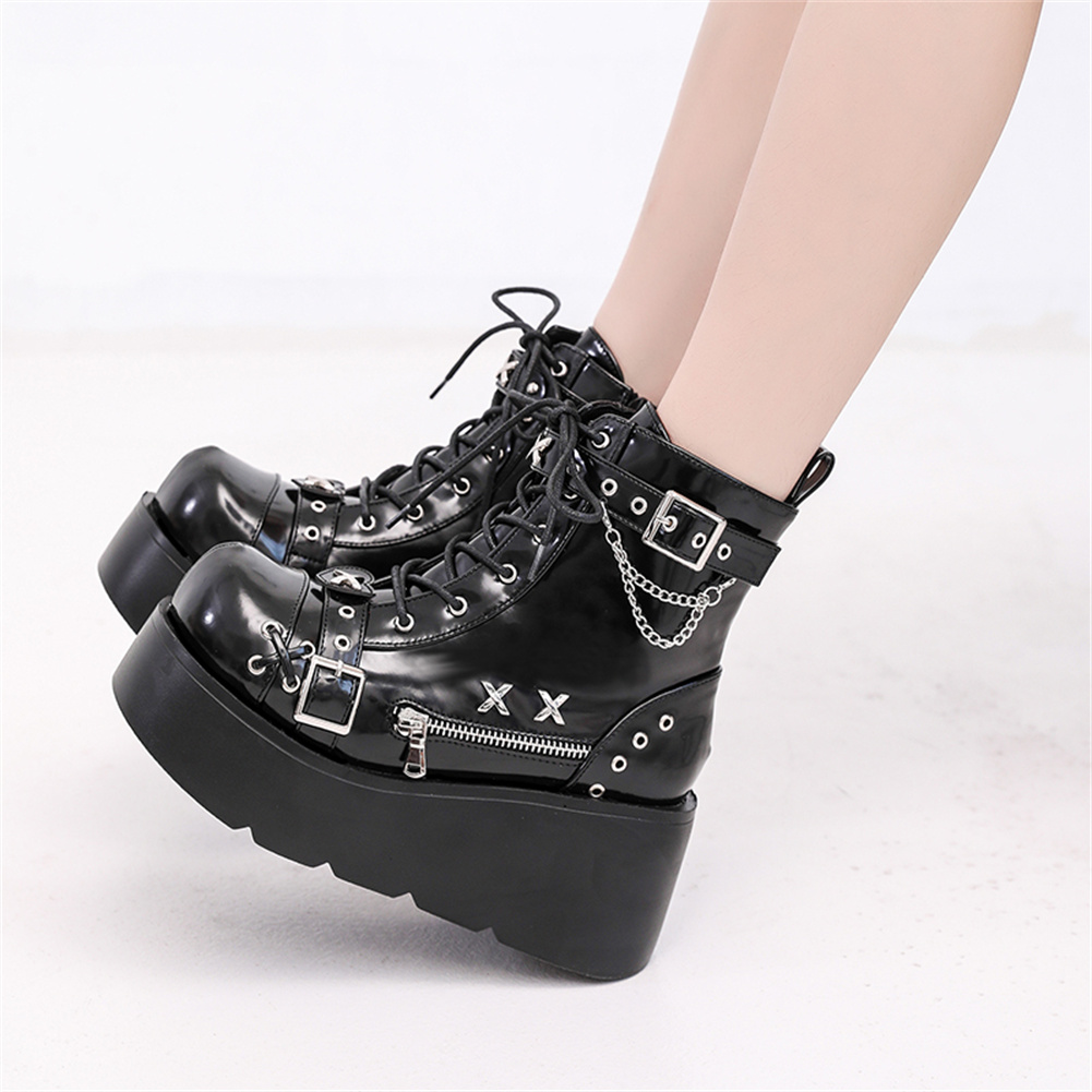Brand New Ladies Goth Platform - Street Fashion Lady review and price