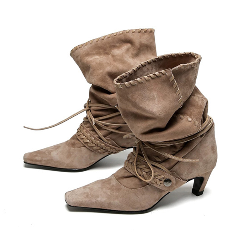 Liyke Autumn Winter Brown Sued - Street Fashion Lady review and price