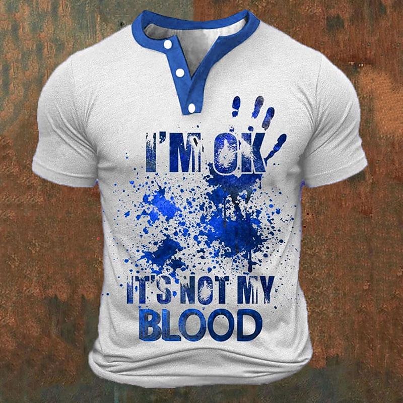 Funny 3D Letter Print Men's He - Street Fashion Clothing review and price